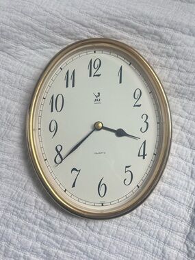 Vintage Jaz Paris "Lipsic" wall clock from the 1980s